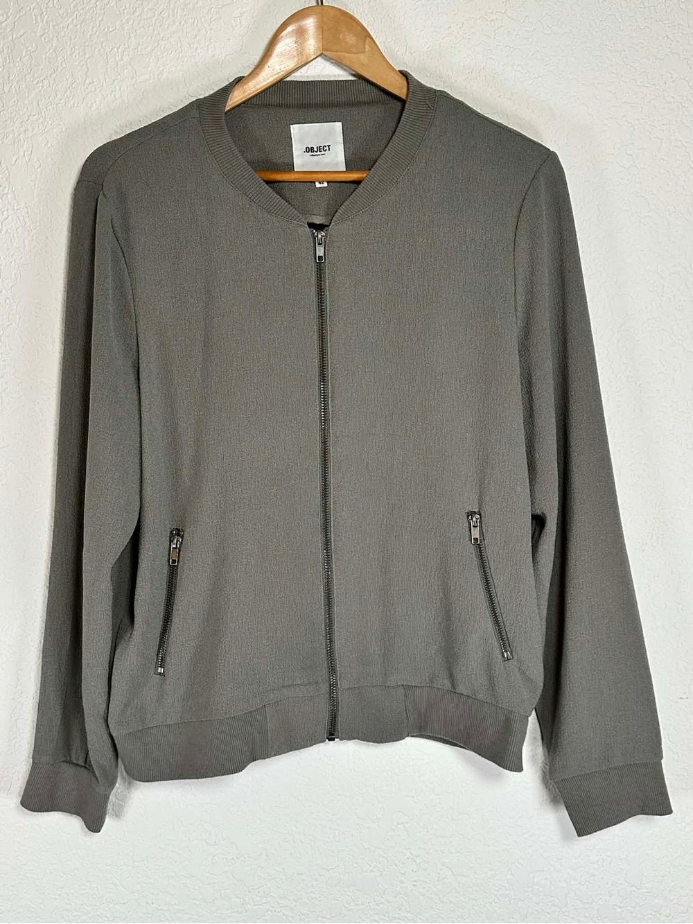 OBJLEE L/S BOMBER JACKET Grey
